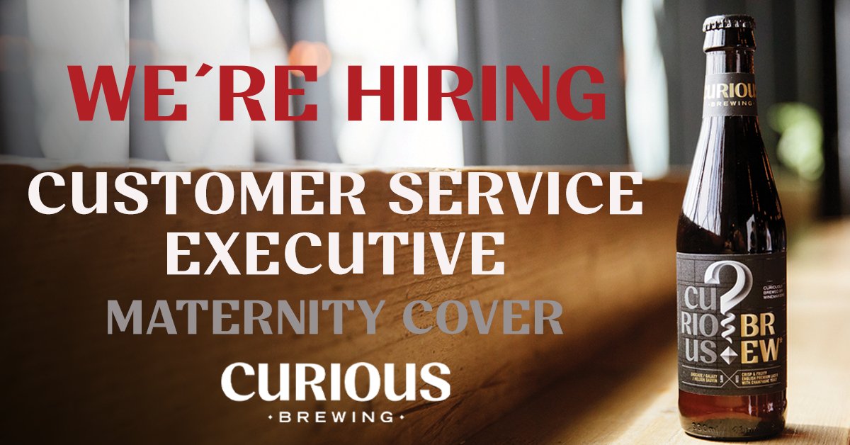 CuriousBrewery's tweet photo. Join our team! 🍻⁠
We're on the hunt for a Customer Service Executive (Maternity Cover) to join our busy and rapidly growing team. Click the link below for more information and to apply! 👍⁠
https://t.co/mSnx4JyGFM
-
#customerservice #newjob #curiousbrewing #ashford https://t.co/OJ95ZWemce