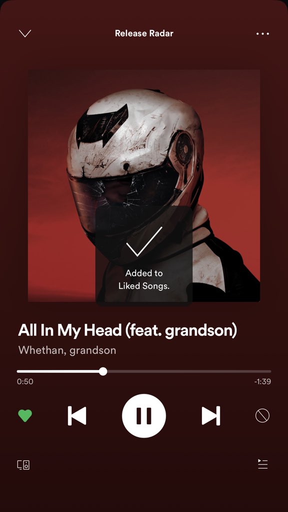 // this song is so edgy but wraith tbfh it keeps saying something about “voices in my head” and grandson is great so