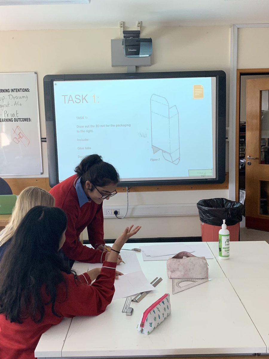 StChrisDT's tweet photo. #StChrisYr10 not backing away from the challenge of creating an accurate net for the #packaging task for paper 2 #graphicproducts @StChrisDT @StChrisSnr #dtchat #edu #educhat https://t.co/vqSMDKVXow
