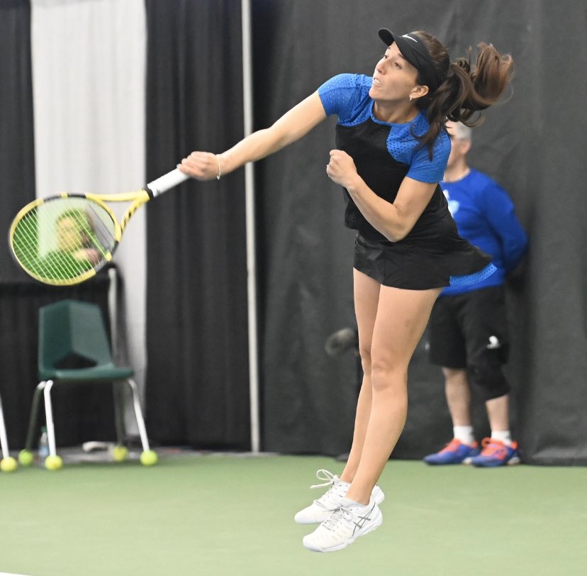 DowTennisCL's tweet photo. The first quarterfinals of the #DTC20 take the court at noon, featuring Irina Falconi vs. No. 5 Yanina Wickmayer.  

Show your support! 👏 https://t.co/2l3VipNKW5