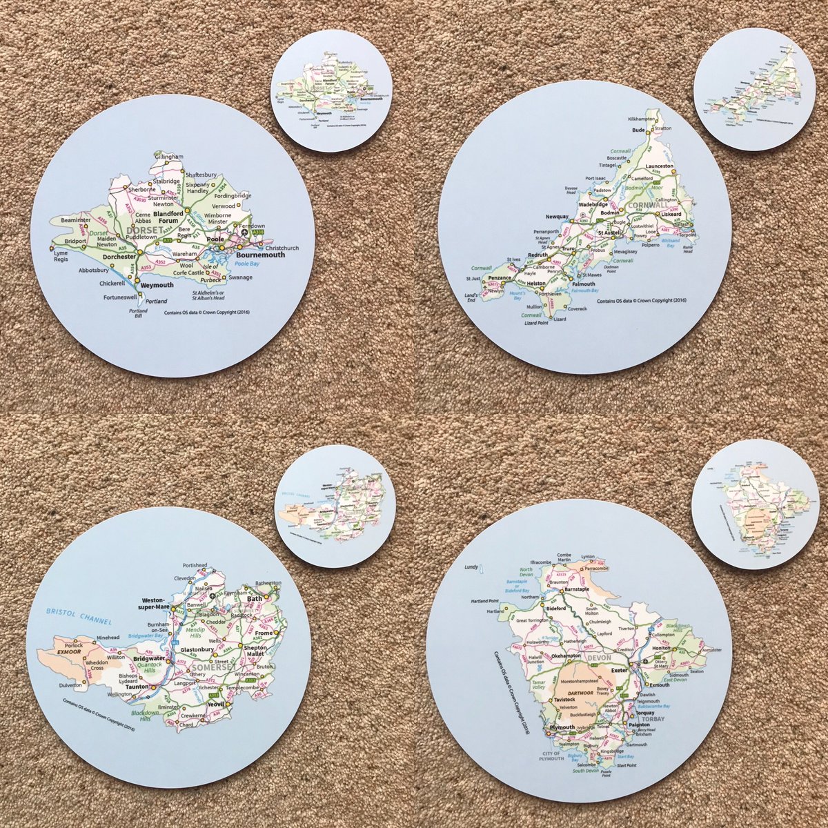 Not forgetting our Quirky County Placemats &amp; Coasters of course! Stop the press......yet another new item to be added to our Quirky County Range very soon! Watch this space 👀😊