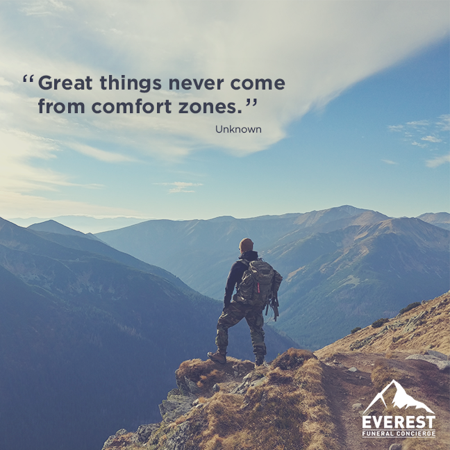 It's hard to break habits when you're accustomed to them, but imagine all the new things you could experience if you got out of your comfort zone!