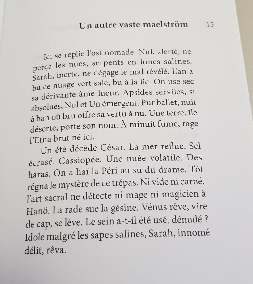 alainje's tweet photo. La 1ere et la dernière page de "Sorel Éros" de Jacques Perry-Salkow et Frédéric Schmitter.  Commencez à  lire les mots de la dernière page, lettre par lettre, à  l'envers... on retrouve le texte de la 1ere page. Formidable #palindrome de 10.101 lettres! @EditionsRivages https://t.co/mgxPSByLmt