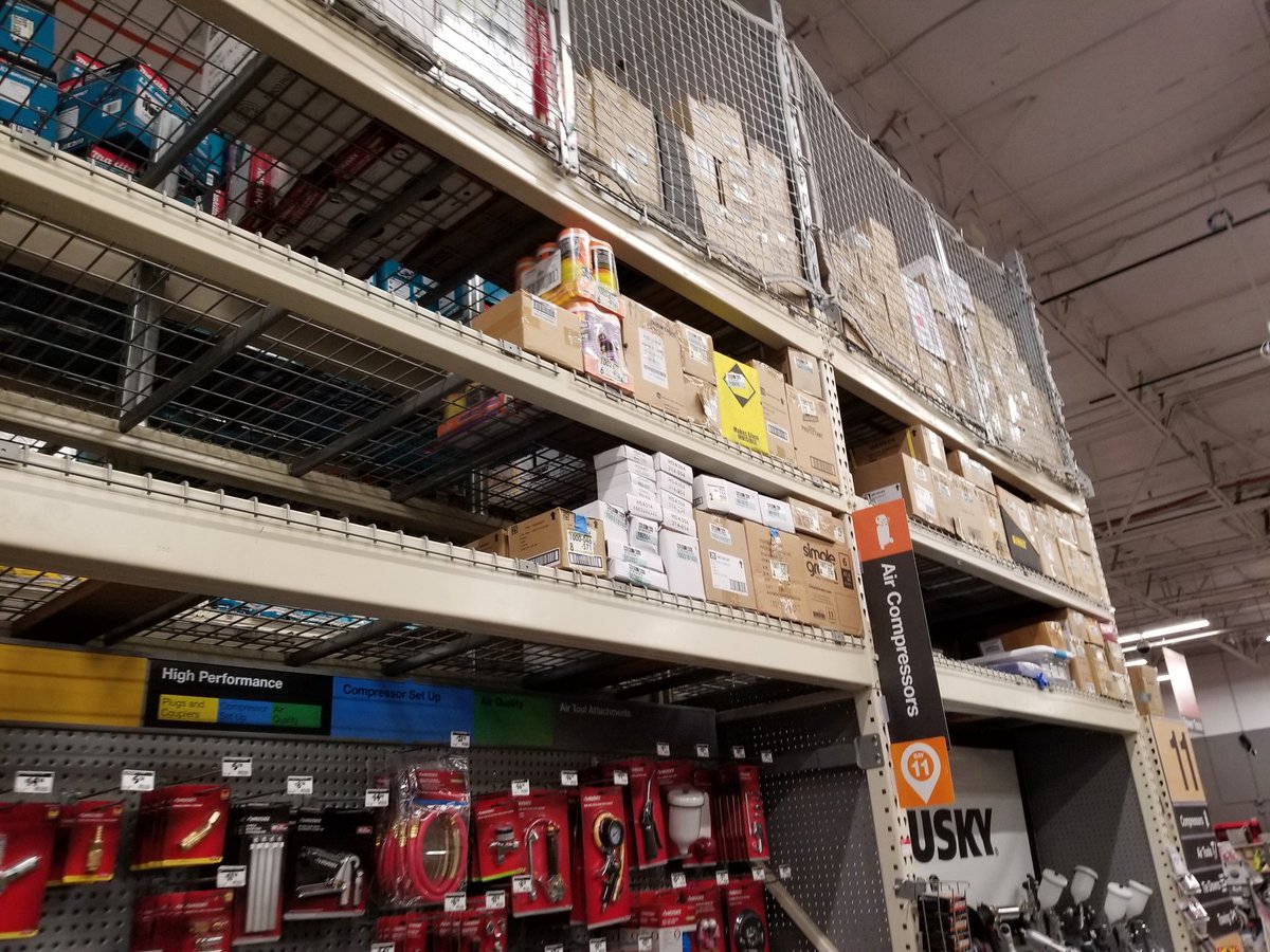 GaryLister9's tweet photo. Day 4 Overhead organization D25 one more aisle packed down and ready for our customers@Jaime_HD_D25@Steven_Mousseau@RoyStrait https://t.co/iQzUJDi1AH
