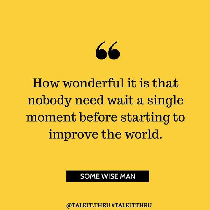 wetalkitthru's tweet photo. #forabetterworld #doinggood #extraordinary #help #causes #socialawareness #socialimpact #raiseawareness #greatstories #inspiration #inspiringquotes #talkitthru https://t.co/QulMFRGEAY