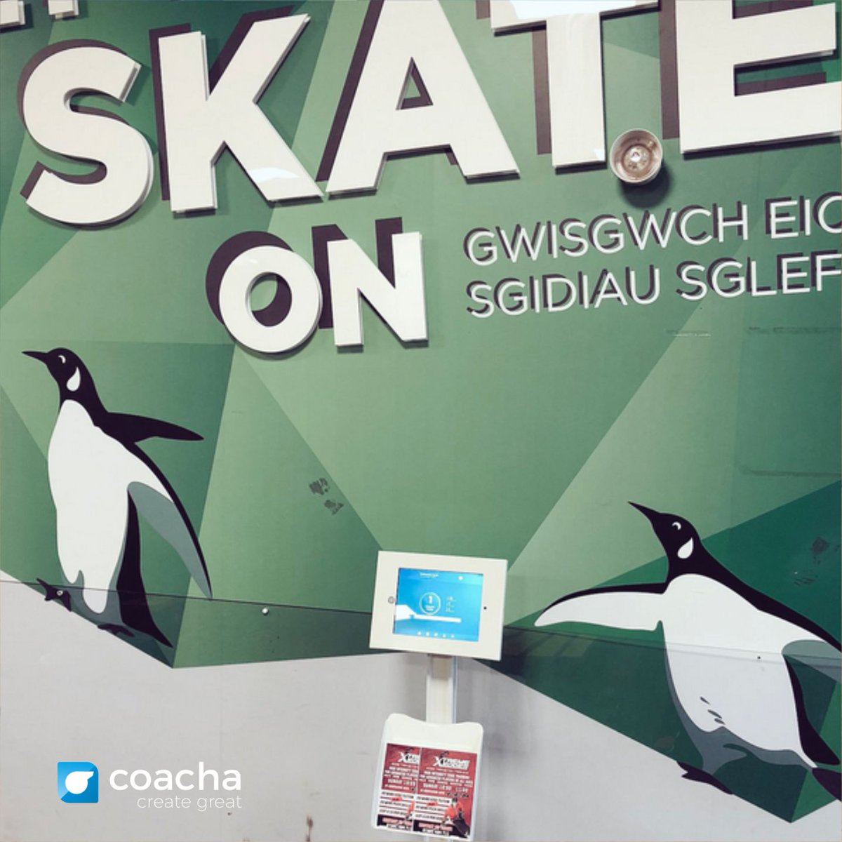 CoachaSoftware's tweet photo. We LOVE seeing your Coacha setups. From registers at the top of climbing walls, to super cool iPad installs at the front of ice hockey rinks... we can't get enough! Tag us and use #CoachaInClass ๐ธ by @XtremeEdges https://t.co/lH3p6BlkLD