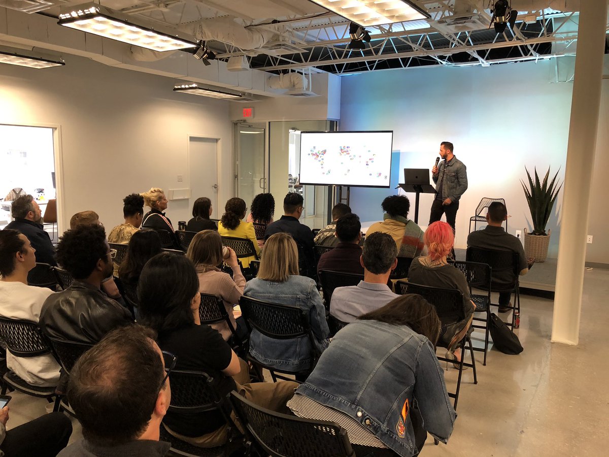 CM_Orlando's tweet photo. About to get started! Hope you’re here at @BIGEYEagency to listen to the amazing #MarkUnger! https://t.co/itESQZZ8DU