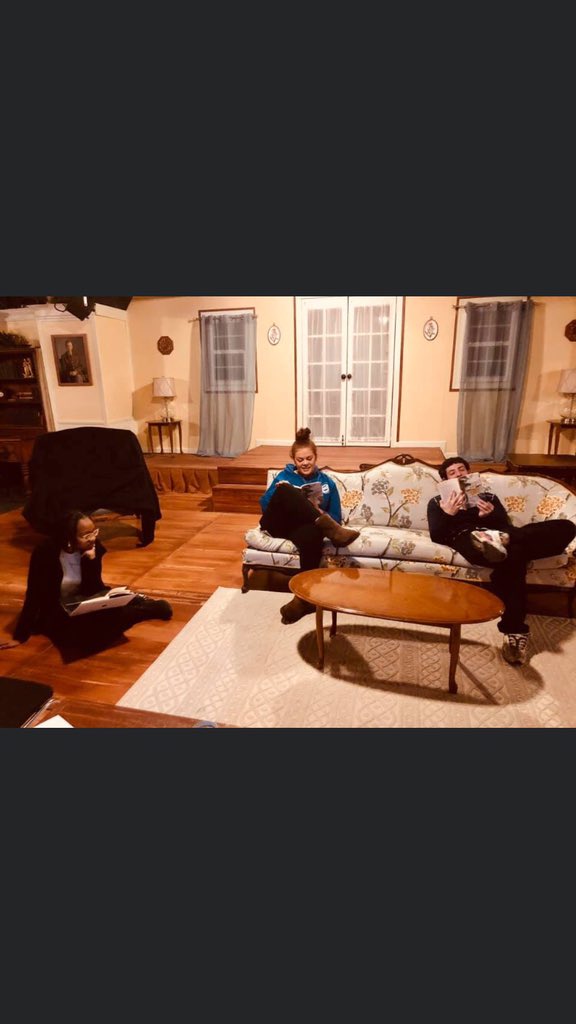RedMonkeyTG's tweet photo. Rehearsals are in progress for Boy Gets Girl by Rebecca Gilman! This modern suspense tale will feature a mix of Red Monkey professionals and CMSV student performers!

#RedMonkeyTheaterGroup #CMSV #BoyGetsGirl #RebeccaGilman #Rehearsal #EducationalTheater #StudentActors https://t.co/BiI19VD3Va