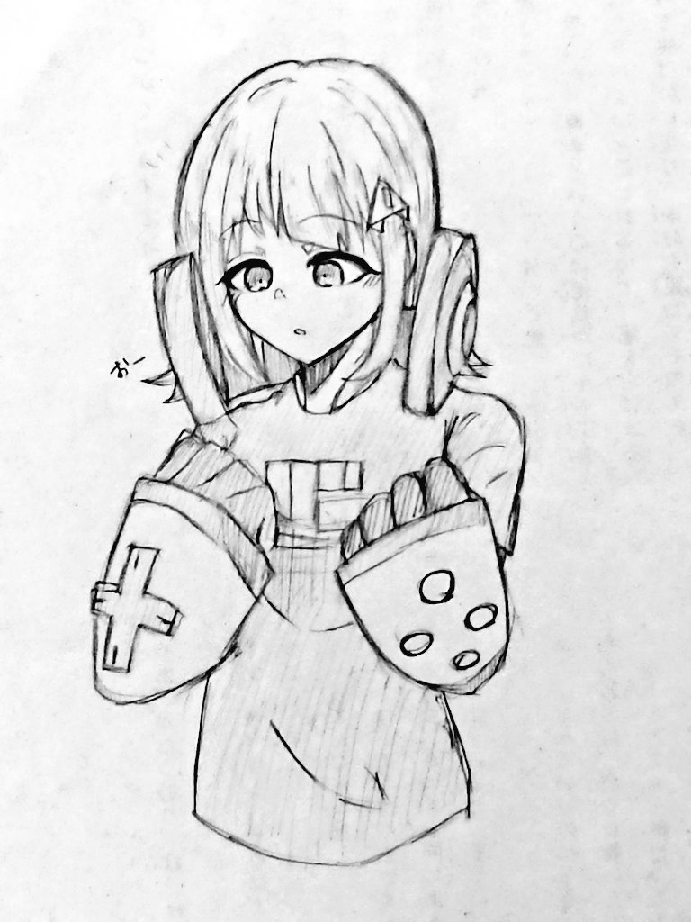 学校で描いた落描き
手で隠れちゃってるけどアタリ君の服って結構ピチッとしてる感じだから七海ちゃんが着たら…うん。良いと思う(((😇😇😇
#スーパーダンガンロンパ2
#コンパス 
