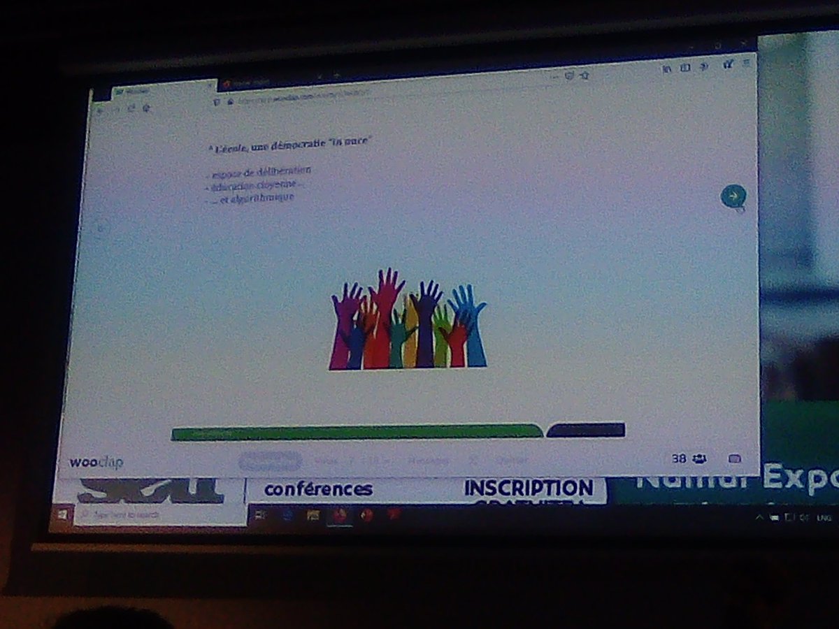 HenryJulie's tweet photo. Conclusion : l'école, espace de délibération, d'éducation citoyenne et d'algorithmes #sett2020 https://t.co/CTFRzcrv3c