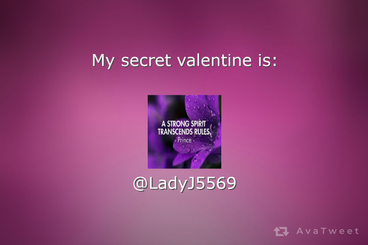CarolBiskner's tweet photo. My secret valentine is @LadyJ5569. Find your secret valentine at https://t.co/LiLq0UGzVm #AvaTweet #SecretValentine https://t.co/owWWagT3ML