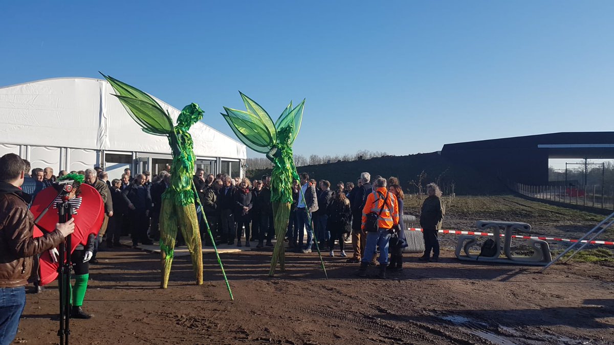 Opening natuur De Mortelen met <a href="/Brabant/">Provincie Noord-Brabant</a> @Brab_Landschap <a href="/BAMGroep_NL/">Kon. BAM Groep nv</a> en natuurlijk MJPO partner @Prorail. En wat een technisch weer!
