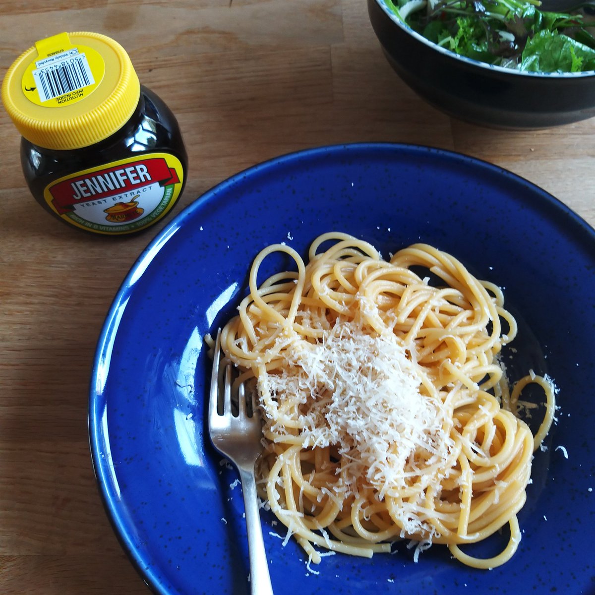 Broached my personalised jar of Marmite (a present from my cousin) in style. Made <a href="/Nigella_Lawson/">Nigella Lawson</a>'s Marmite Spaghetti - a dish my son is very fond of too. Quick, easy and tasty!
