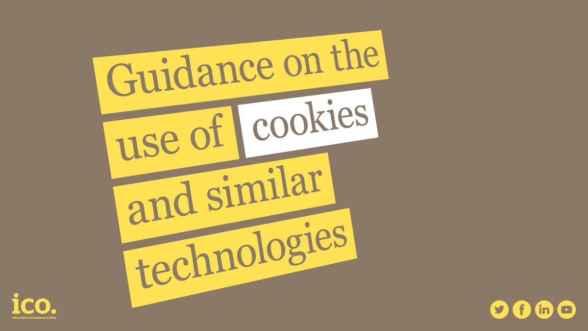 ICO (@ICOnews) on Twitter photo 2020-02-07 14:15:10 You must tell people if you set cookies, and clearly explain what the cookies do and why. You must also get the user’s consent. Consent must be actively and clearly given. More cookies guidance here: ow.ly/lSN150y8Y9s #fintech #ukbizlunch You must tell people if you set cookies, and clearly explain what the cookies do and why. You must also get the user’s consent. Consent must be actively and clearly given. More cookies guidance here: ow.ly/lSN150y8Y9s #fintech #ukbizlunch