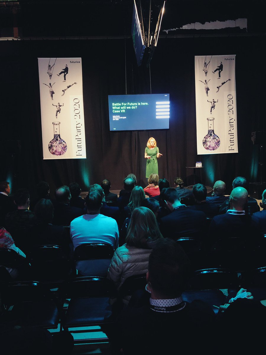 futurice's tweet photo. VR Group’s mission to increase rail travel at the expense of the private car is at the heart of @sallakka battle for a resilient future. #futubff https://t.co/H7z2FFsXfB