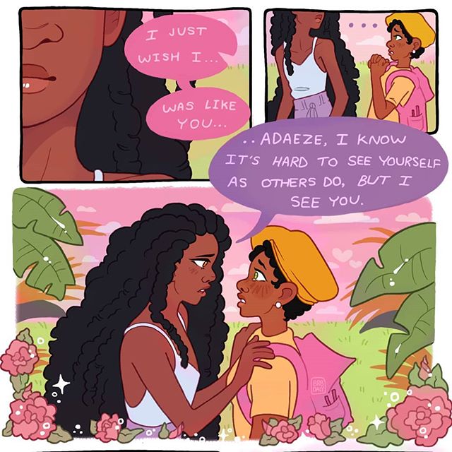 Loving this Adaeze &amp; Kaira fan art by @brbdaly ? - please head to their page to see the full piece! ?✨ #adornedbychi #fanart 