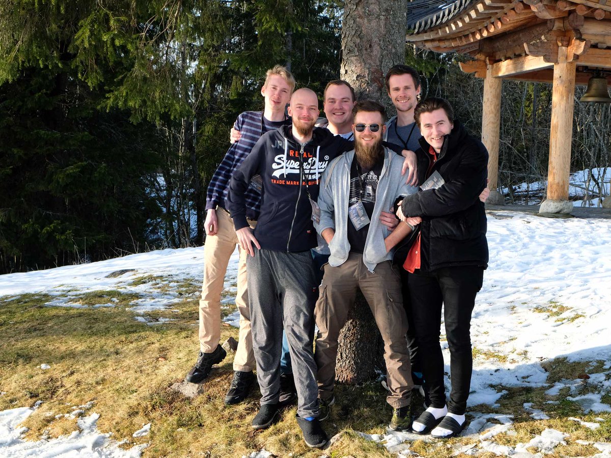 Puzzlepart's tweet photo. The Puzzlepart Pillagers have arrived! Vi stiller som alltid med toppet lag på Arctic Cloud Developer Challenge! Lykke til gutter, la det være igjen noe til de andre også ;-) #ACDC2020 #hackaton #forglory https://t.co/drfQKu9iMJ