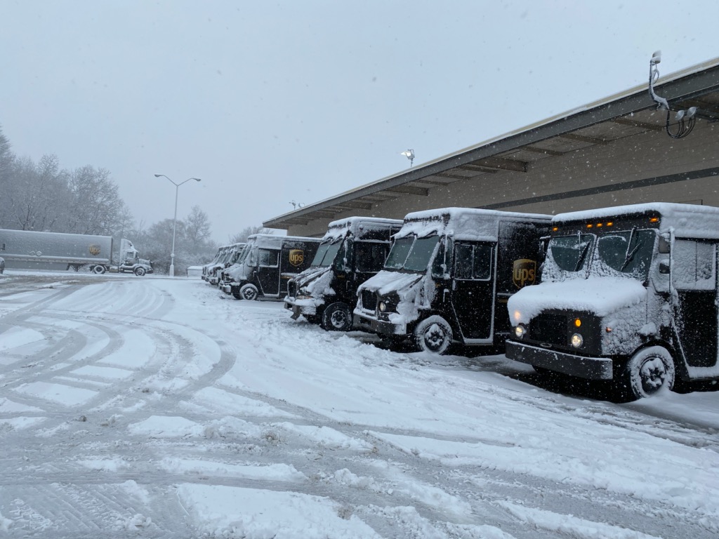 Drivers in the Dubois Center is taking extra precaution since Jack Frost blew down on the Tricounty Area❄️❄️🚚❄️❄️#SafetyFirst #TakePrecation #TogetherWeAreUPS  #NoSnowDays #Dedication #UPS
