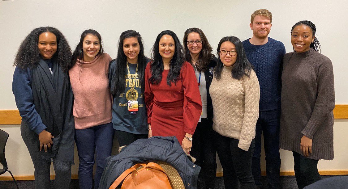 iamritu's tweet photo. It’s #NationalWearRedDay 

I’m wearing Red to raise awareness that Women’s Heart Disease is the number one killer of women 

I’m wearing Red to promote that we need more research on women and cardiovascular disease 

With my brillant @PittHealthSci med students
#GoRedForWomen https://t.co/8i1tpnam6S