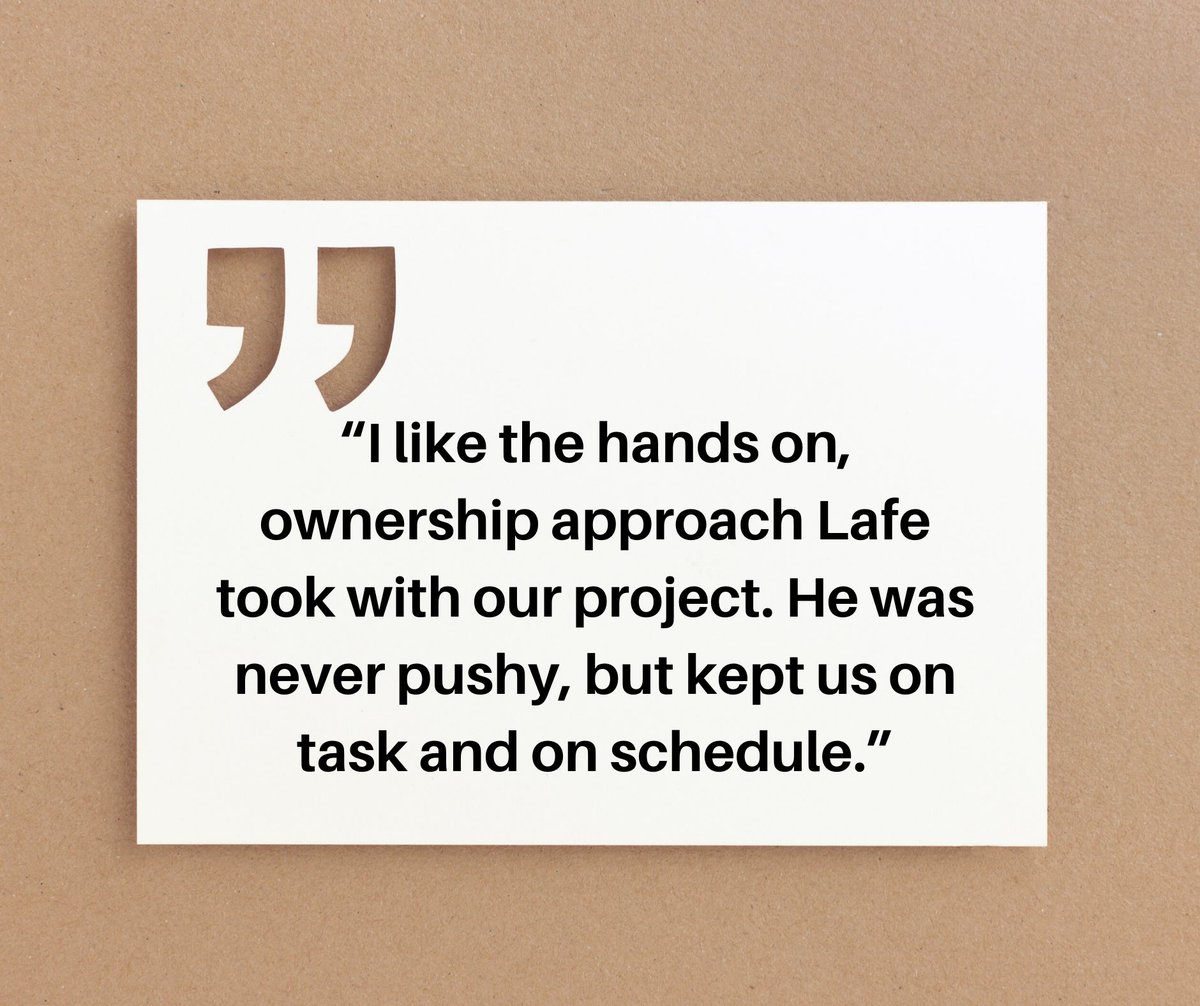 LafeJones's tweet image. We are always thankful for client feedback.  Here is a quote from one of our manufacturing clients. #greatclients #bestrategic lafejones.com