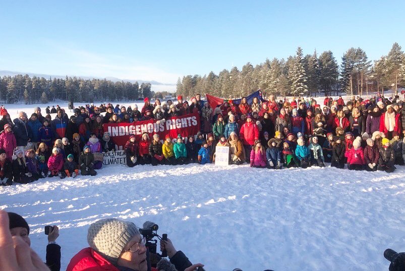 School strike week 77. Jokkmokk! #climatejustice #fridaysforfuture #climatestrike #schoolstrike4climate #indigenousrights