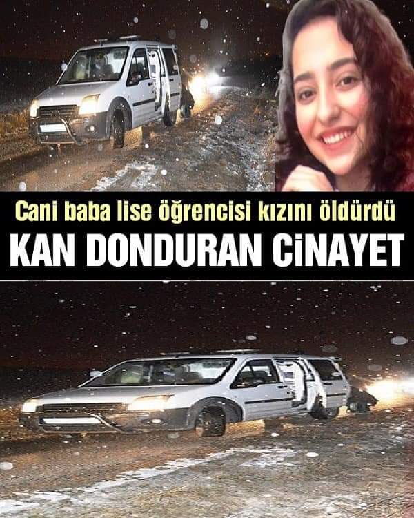 AdemTorlak9's tweet photo. Ankara'nın Çubuk ilçesinde bir baba, liseye giden kızını erkek arkadaş�� var diye öldürdü.Cansız bedeni yol kenarında,karlar üstünde bulundu.
Nasıl bir dünyaya denk geldik,İşte bu yüzden kopsun kıyamet 😞 https://t.co/wqboafBau7