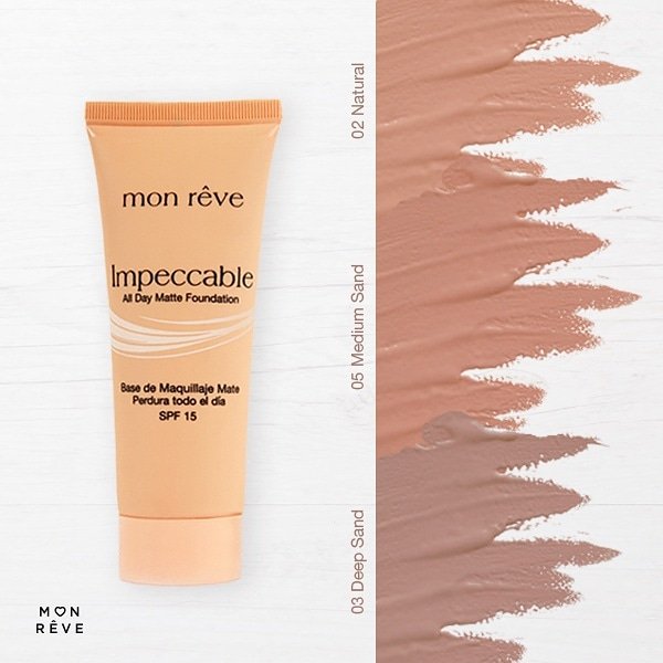 mon_reve's tweet photo. ¿Tu piel es morena clara o trigueña? Los tonos de la #BaseImpeccable Natural N° 2, Médium Sand N° 5 y Deep Sans N° 3, son para ti. #MonreveVenezuela #Monreve #Venezuela #Belleza #Beauty #Maquillaje #makeup #Piel https://t.co/b36GdUWesu