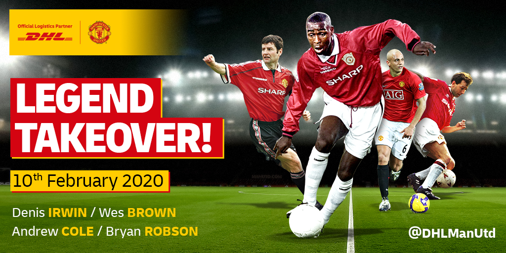 DHLManUtd's tweet photo. π On Monday there will be a Twitter Takeover with four legends answering YOUR questions!
To get involved:
β‘οΈ RT
β‘οΈ Follow @DHLManUtd
β‘οΈ Comment your questions below π
The best question will win a signed shirt! π΄
#AskBryan #AskWes #AskDenis #AskAndrew
#DHLUnitedDelivered https://t.co/AzcQb8yyMa