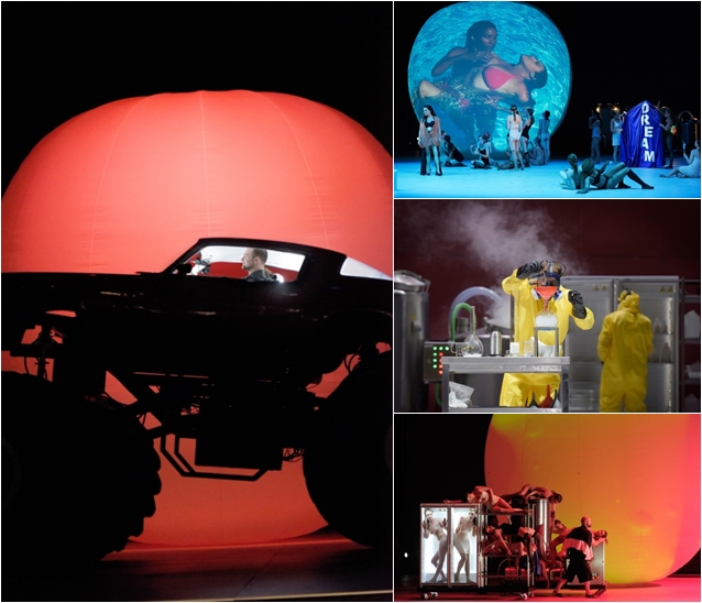 deutsche_oper's tweet photo. Provoking, disruptive, delightful: Rodrigo García´s version of THE ABDUCTION FROM THE SERAGLIO is back @deutsche_oper – with #FlurinaStucki #AlexandraHutton @matthewnewlin #YaChungHuang @PMGuetti @TheMandengThang et al. https://t.co/UQgQspFjDT