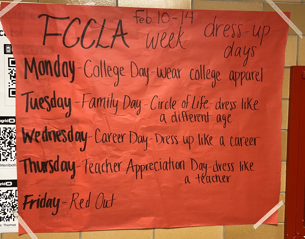 Join #GoodhueSchool &amp; FCCLA next week in our super fun dress up days!!