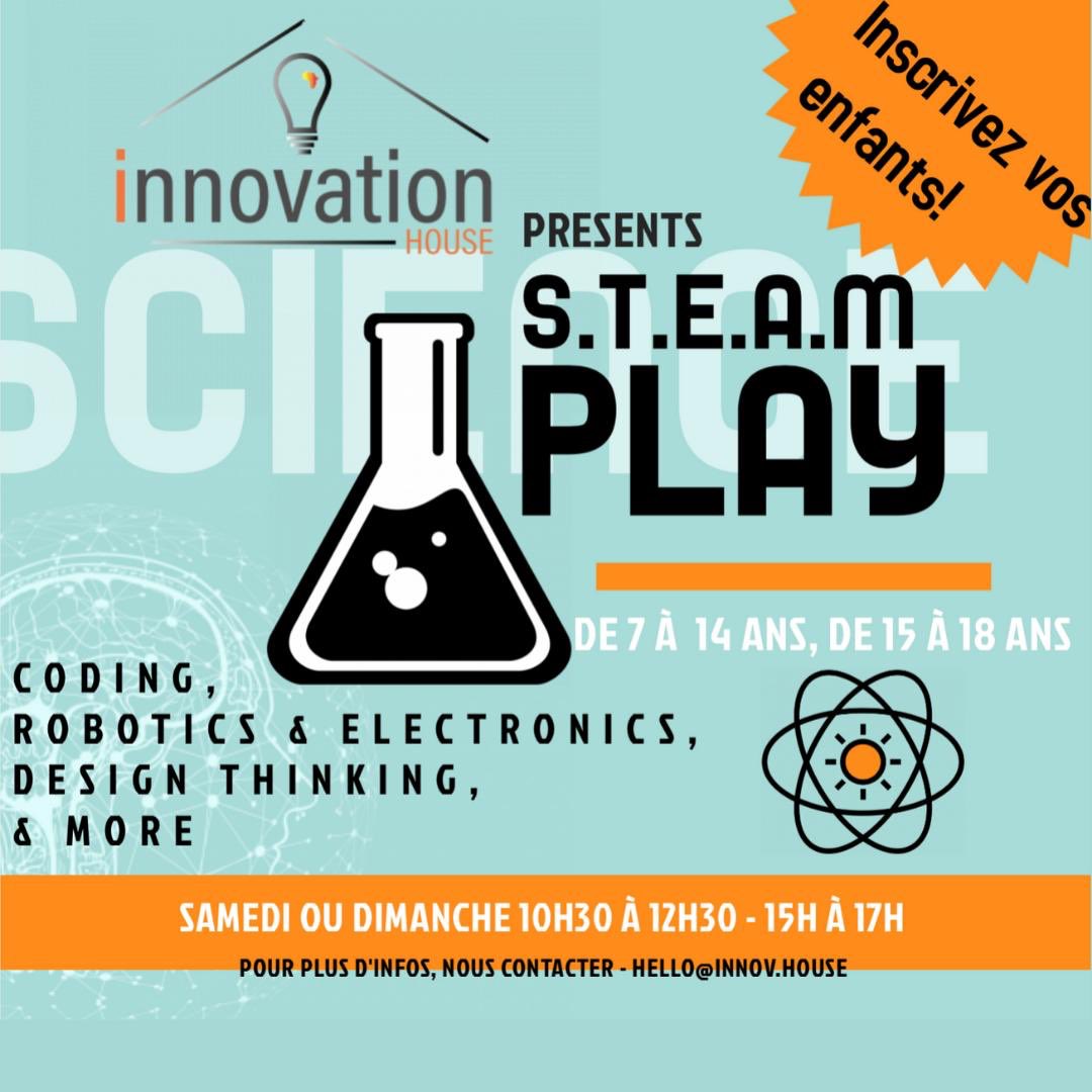 InnovHouseBabi's tweet photo. Pour inscrire vos enfants au #StemPlay à @InnovHouseDakar contactez nous hello@innov.house
#NextCheikhAntaDiop #Coding #Robotics #Creativity #CriticalThinking https://t.co/1pnoPLs4XF