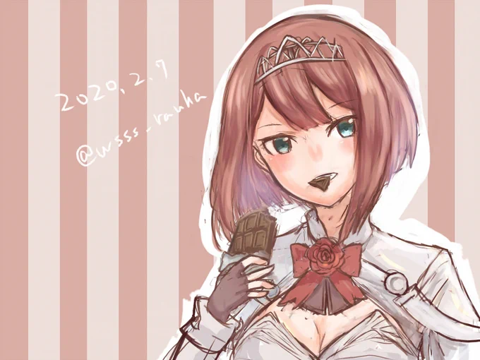 板チョコアーク・ロイヤル?
芋けんぴ髪についてたよカリッみたいのを描きたかったのですが…
#艦これ版深夜の真剣お絵描き60分一本勝負
#艦これ版真剣お絵描き60分一本勝負_20200207 