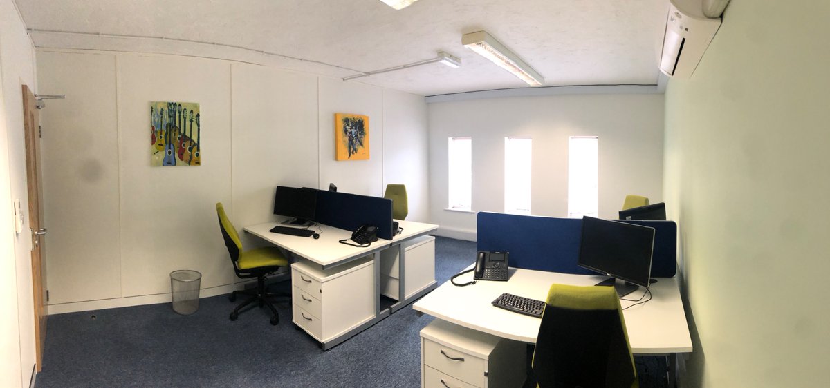 fareham_bc's tweet photo. Check out this fabulous 4 person office available now at Funtley Court. ยฃ700 per month all inclusive - business rates, internet, telephone, furniture. Sign up now to receive 50% off for three months! #instantoffice #easyoffice #nohiddenextras #easyineasyout https://t.co/Z3KGf8wxYY