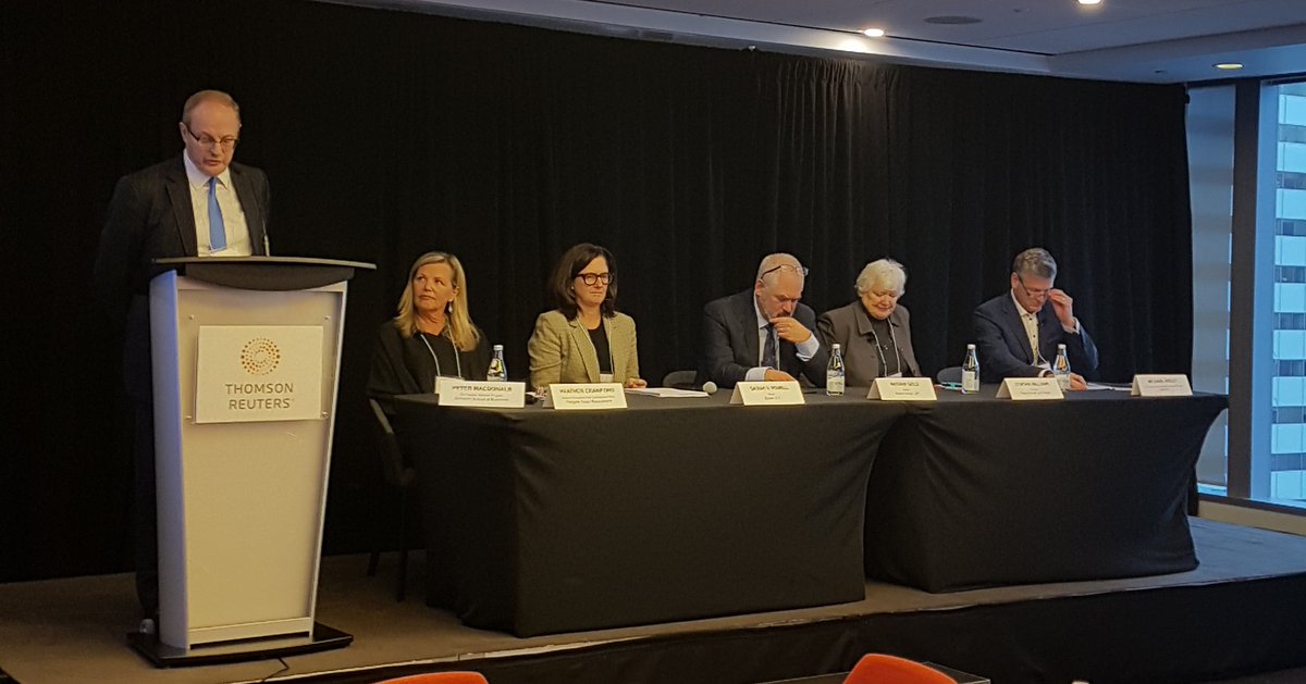thejdmba's tweet photo. #JDMBAconference Panel #1 is starting - sustainable investment strategies to mitigate climate change-related risks! Speakers from OMERS, @Fengate @kmlawllp @_Davies_ @OsgoodeNews, Moderated by Peter Macdonald, Co-director of the JD/MBA Program! https://t.co/ekGCr9bQ9C https://t.co/pnLii0HBMG