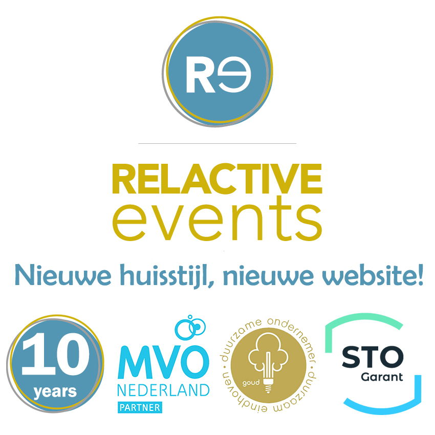 RelactiveEvents's tweet image. Bij een 10 jarig bestaan hoort ook een nieuw jasje! Check snel onze nieuwe website via: relactive-events.nl/overons/organi…