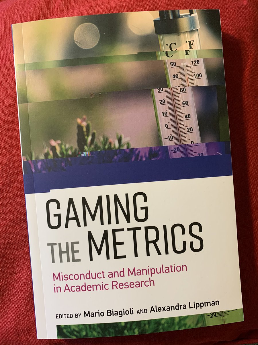 cristobalcobo's tweet photo. Academia is a wonderful place, unfortunately the wrong incentives promote dishonesty or manipulation.

☞ Goodhart's Law: “When a measure becomes a target, it ceases to be a good measure.” 

☞ A great new #openaccess book https://t.co/B1RTnd6NXY https://t.co/iKI2RZBzN5
