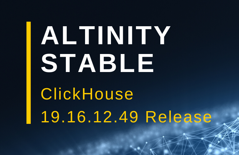 AltinityDB's tweet image. ClickHouse Altinity Stable release update 19.16.12.49 for Kafka users hubs.ly/H0mWW-_0 #AltinityStable #kafka #ClickHouseDB