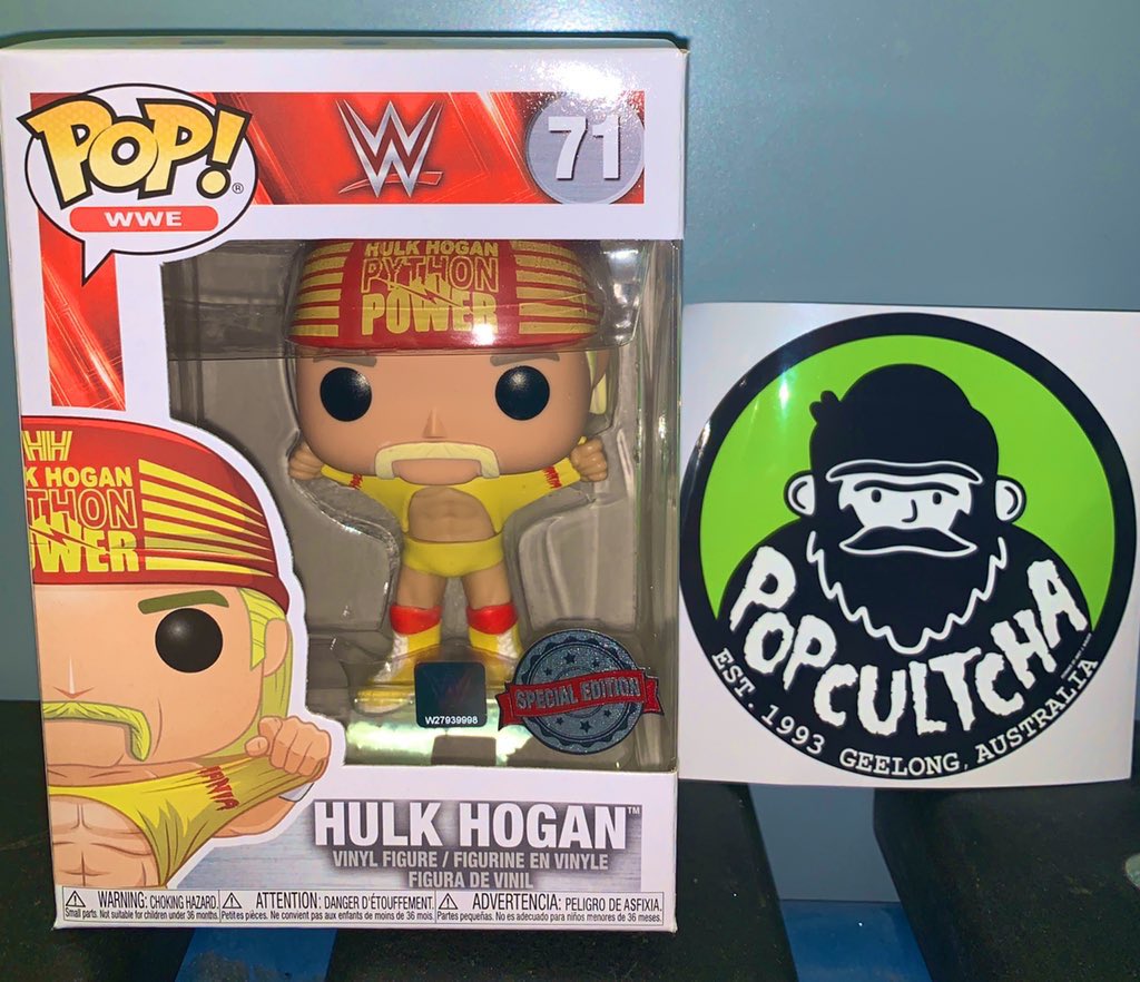 Been a #Hulkamania inspired mail week!!! First the Buddy from @hulkcass10 & now the awesome new @HulkHogan @OriginalFunko from @popcultcha #PythonPower #Wrestlemania3 #RunninWild #HulkRules #WWE