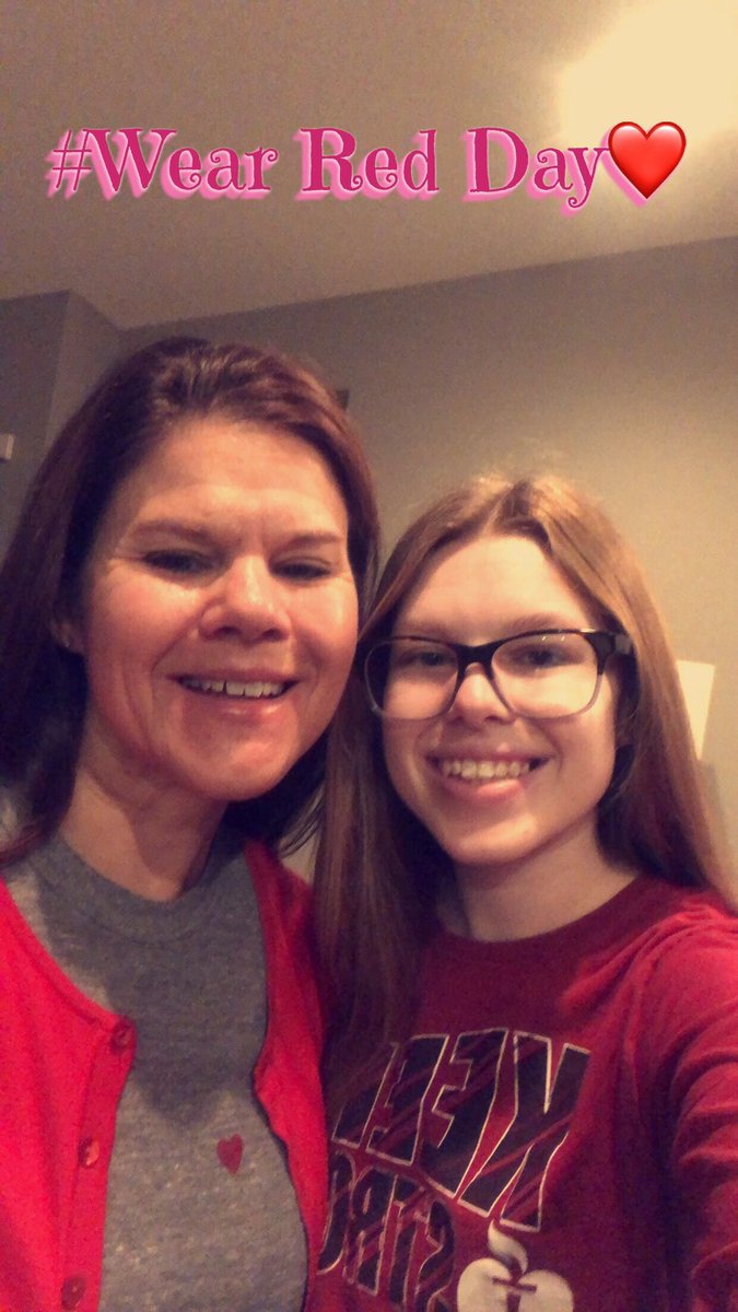 piniemurph's tweet photo. Do you have your RED on today? If not, go get changed because today is #WearRedDay #GoRedIA @AHAIowa https://t.co/jHrzGRgZLy