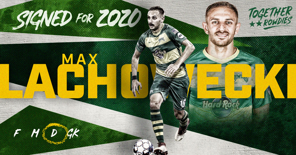 TampaBayRowdies's tweet photo. 🚨BREAKING: The Rowdies have signed defender @MAX_sWELLy for the 2020 @USLChampionship season! Lachowecki last played for the Rowdies in 2018 before taking a hiatus from pro soccer. Welcome back Max!

READ MORE: https://t.co/5Q8Qfu4DVM https://t.co/nCaH0wAV1A