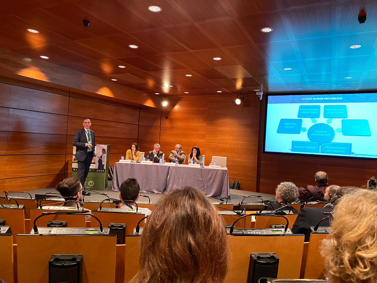 quironPREV's tweet photo. #xicemet2020 | Jose Manuel Gómez, Director de Promoción Sanitaria de Quirónprevención, en su ponencia "Formación en Medicina y Enfermería del Trabajo en Servicios de Prevención Ajenos: Nuevos modelos" https://t.co/fKtObv6bgN