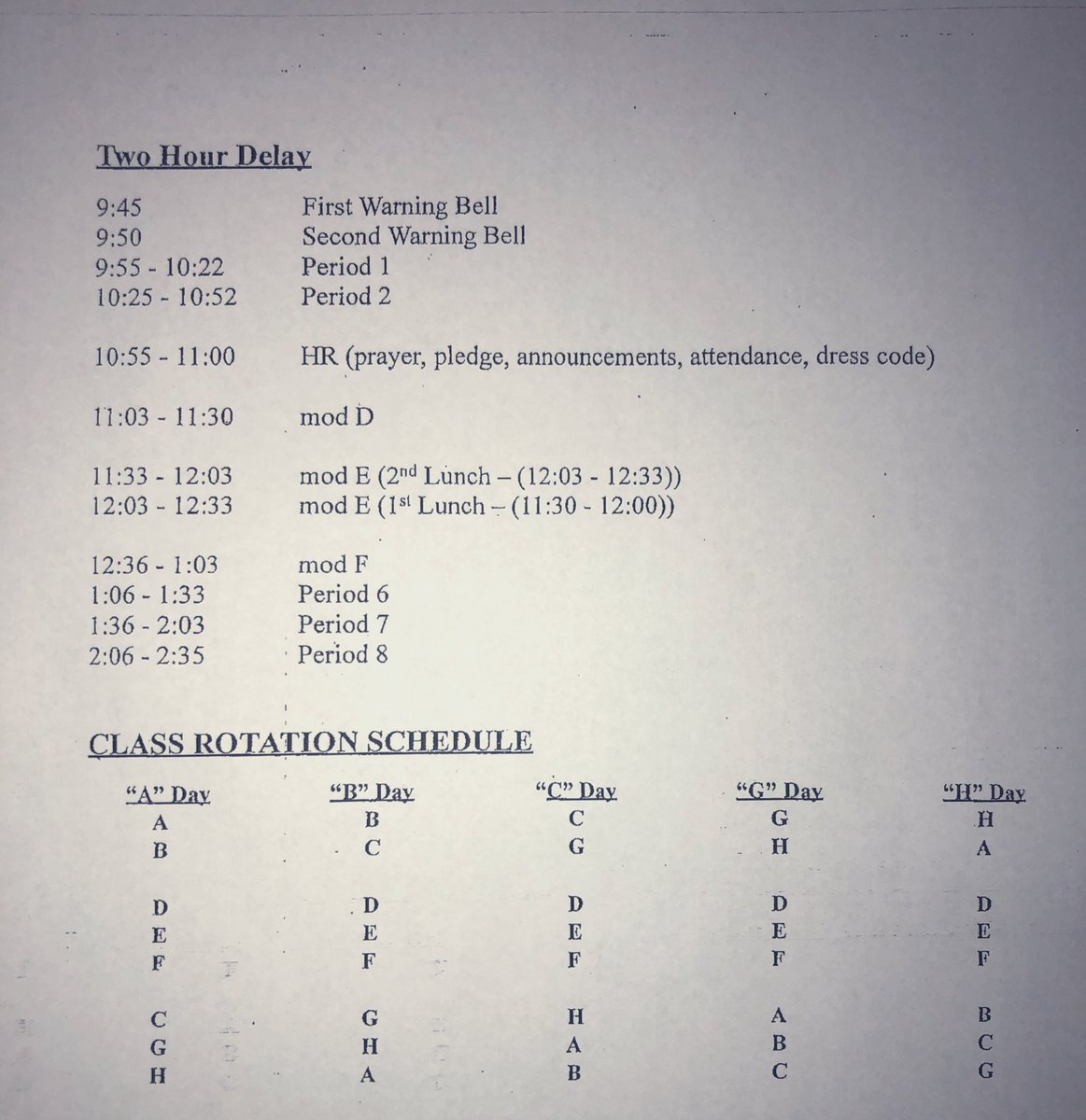 THS_SC's tweet photo. Today’s (Friday 2/7) schedule: https://t.co/zxwR4Xm6uK