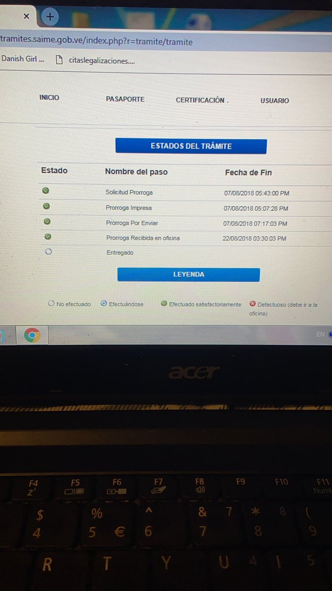 xngeL's tweet photo. @VenezuelaSaime @AyudaSaime hola estoy intentando solicitar mi 2da prorroga de pasaporte en el exterior pero en la pag me dice que la 1era prorroga esta pendiente por entregar, que debo hacer? https://t.co/n2x3O29fH0