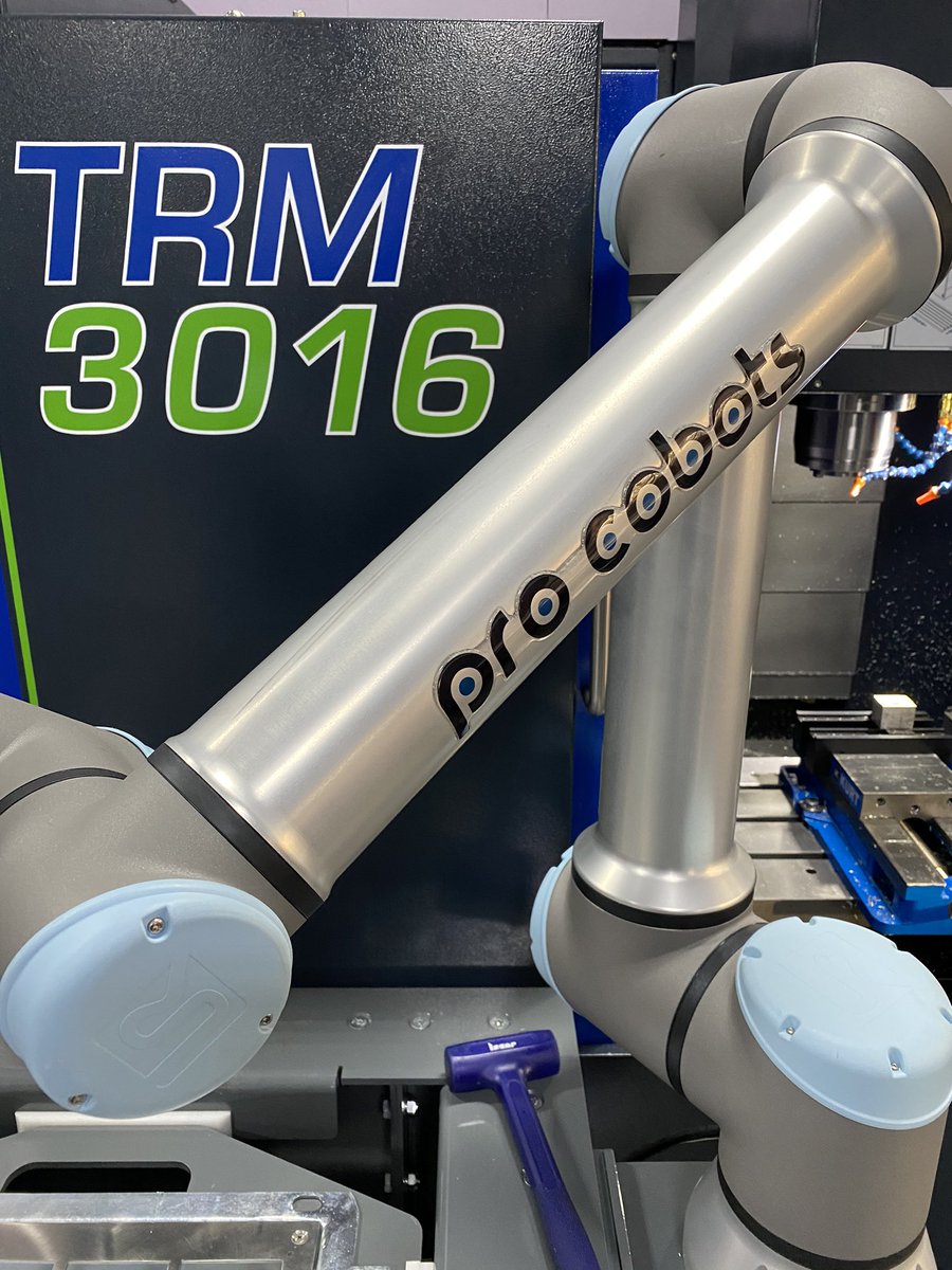 ProCobots's tweet photo. ProCobots unit setup with a Milltronics TRM 3016 Toolroom CNC machine.
Learn more at https://t.co/GFxLuARhEp Milltronics USA, Inc Universal Robots A/S EasyRobotics ApS Robotiq 

#procobots #universalrobots #automation #cncmachine #cncmill #robot #cncmachining #milltronics https://t.co/SmlKwYVMJx