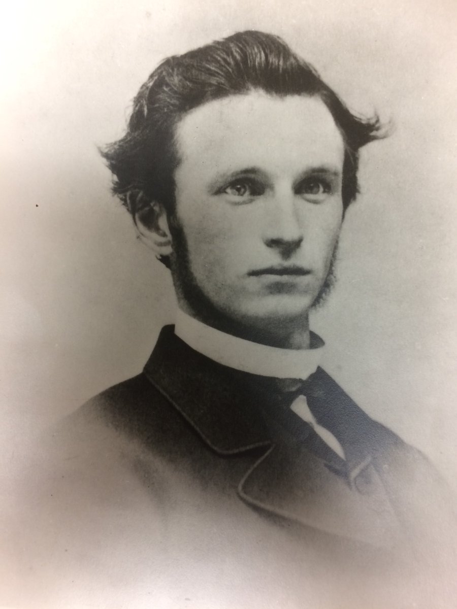 Here in the curatorial department at OSV, our #ArchivesHistoryCrush is George Washington Wells (1846-1912), father to Village founders A.B. and J. Cheney Wells. As a young man, we think GWW looked rather like a famous celebrity! #archiveshashtagparty