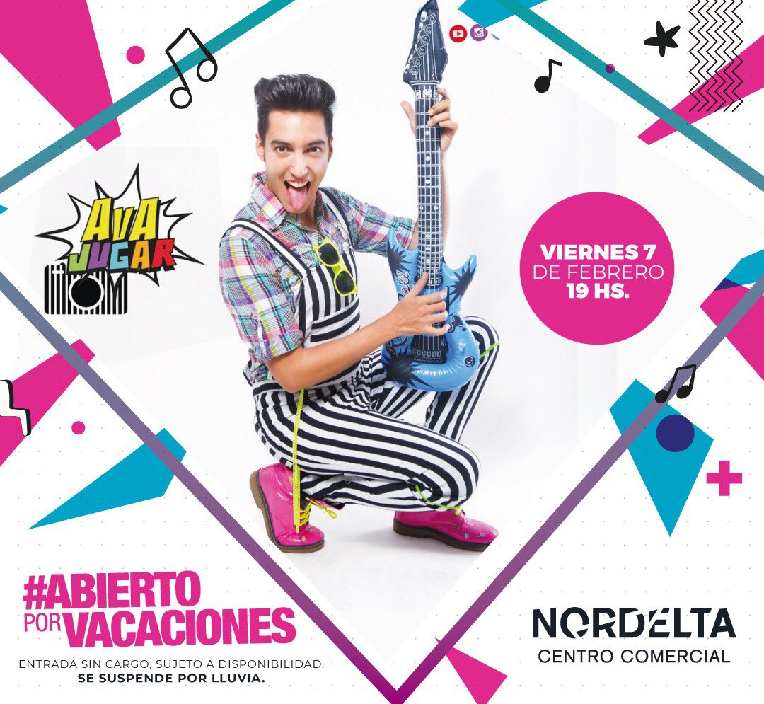 Hoy 👉 los esperamos con un show en vivo a las 19 hs 💥

Se suspende por lluvia