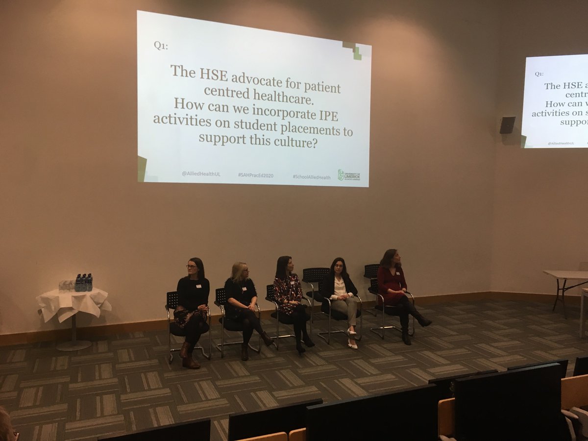 CahillmaireadOT's tweet photo. The expert practice education panel providing wisdom to the UL practice education symposium participants at #SAHPracEd 2020 https://t.co/4ype0e1f2i
