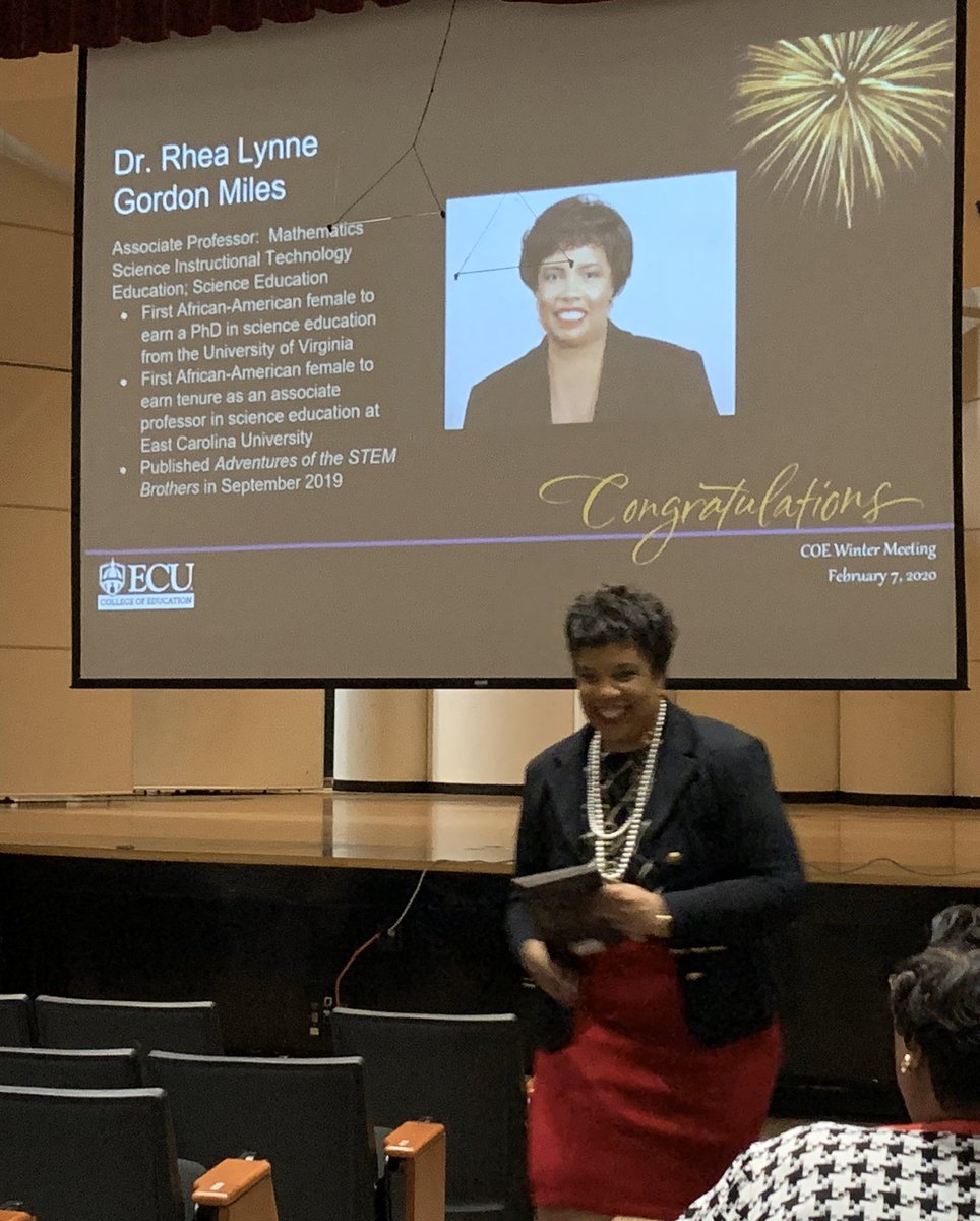 janetliao33's tweet photo. Congratulations, Dr. Rhea Miles @rheamilesphd for receiving the College Of Education Diversity Award! #MSITE @ECU_COE #success https://t.co/GQT0ijDHGn