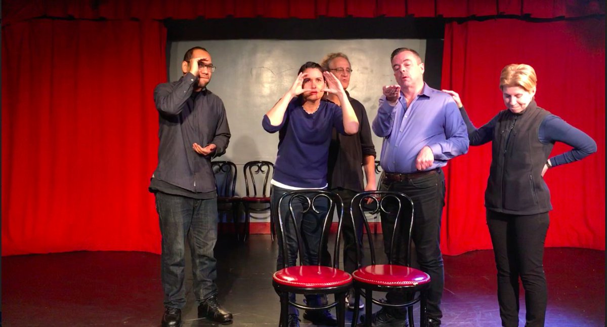 MetaMorphImprov's tweet photo. What are they looking at? I think this time it was the moon and crystals! All new set this Sunday (2/9) at 6pm at the Pit Striker (123 E 24th St). Featuring @MetaMorphImprov and Comedy Bronze. Comedic and dramatic improv!
#improv #dramedy #metamorph
https://t.co/tZofy08vUp https://t.co/xLSCkqA61g