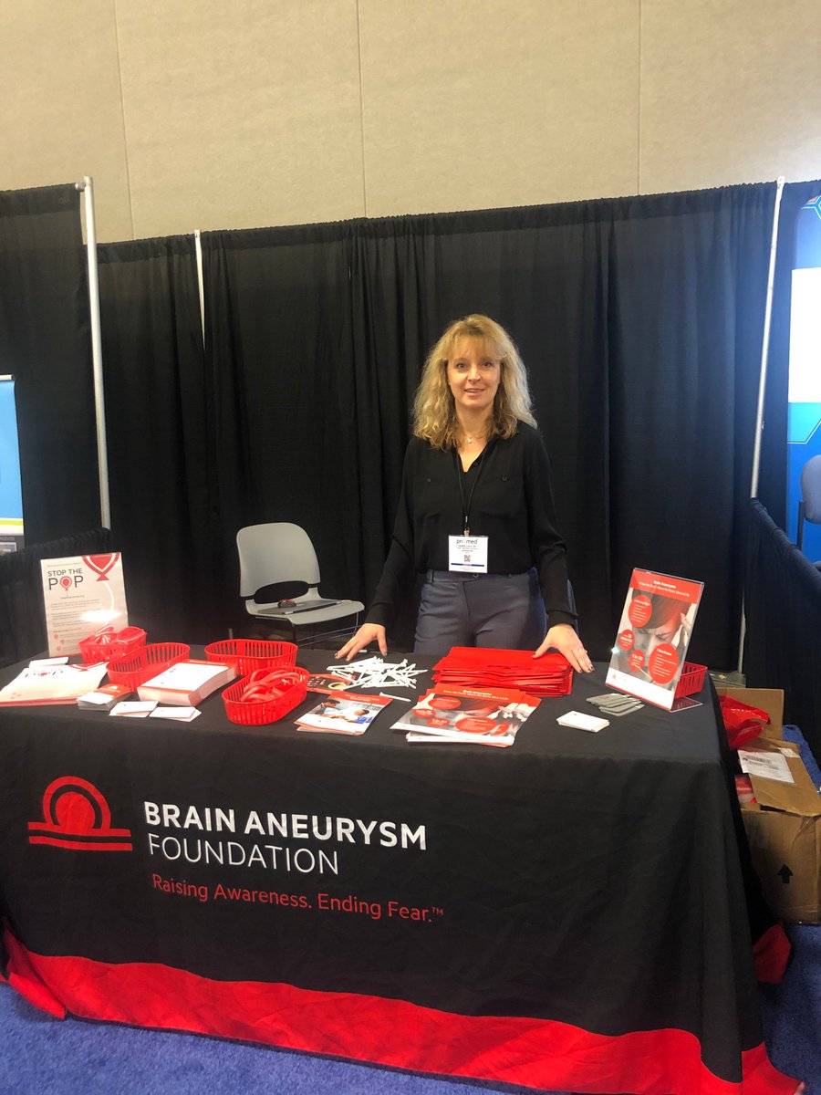 BAFOUND's tweet photo. The @PriMedCME South conference is today! We are here spreading awareness to primary care doctors about the warning signs and symptoms of brain aneurysms.
#1in50 #SavingLives #ImprovingLives #BAF25 #AwarenessMatters #stopthepop https://t.co/4GGb1DMe0P